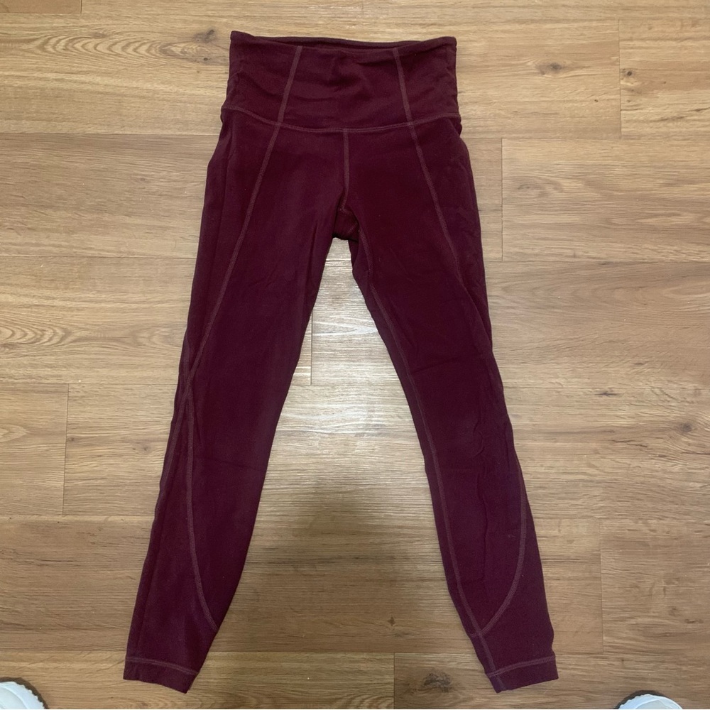 Maroon Athleta Leggings xxs